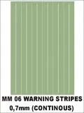 Warning stripes (continous) 0,7 mm