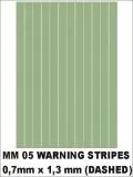 Warning stripes (dashed) 0,7x1,3mm Warning stripes (dashed) 0,7x1,3mm