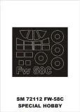 Fw 58C mask für Special Hobby 1:72