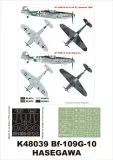 Bf 109G-10 super mask für Hasegawa 1:48