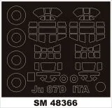 Junkers Ju 87D mask für Italeri 1:48