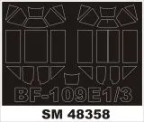 Bf 109E-1/3 mask für Eduard 1:48