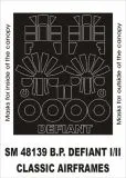 B.P. Defiant I/II mask für Classic Airframes 1:48 B.P. Defiant I/II mask für Classic Airframes 1:48