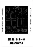 P-40N mask für Hasegawa 1:48