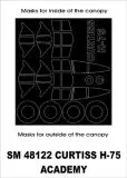 Curtiss H-75 mask for Academy 1:48