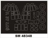 PZL P-37 Los mask für Mirage Hobby 1:48