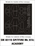 Spitfire FR Mk.XIVc mask for Academy 1:48