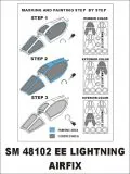BAC Lightning mask for Airfix 1:48