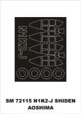 N1K2-J mask für Aoshima 1:72