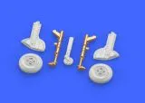 Spitfire Mk.IX legs w/ 4 spoke wheels, smooth t. 1:72 Spitfire Mk.IX legs w/ 4 spoke wheels, smooth t. 1:72