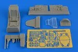 Bf 109G-5 (late) cockpit set für Eduard 1:48
