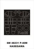 P-40M mask für Hasegawa 1:48