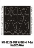 Mitsubishi F-2A mask für Hasegawa 1:48