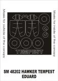 Hawker Tempest mask für Eduard 1:48