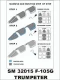 F-105G mask for Trumpeter 1:32 F-105G mask for Trumpeter 1:32