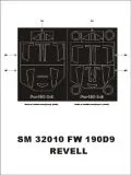 Fw 190D-9 mask for Revell 1:32 Fw 190D-9 mask for Revell 1:32