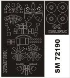 Halifax mask für Revell 1:72