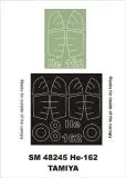 Heinkel He 162 mask for Tamiya 1:48