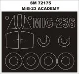 MiG-23 mask for Academy 1:72 MiG-23 mask for Academy 1:72