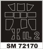 Il-2 (Singel seater) mini mask for Academy 1:72