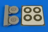 Beaufighter wheels (five spoke) & paint masks 1:72