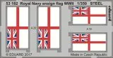 Royal Navy ensign flag WWII STEEL 1:350 Royal Navy ensign flag WWII STEEL 1:350