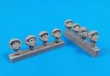 Universal Military Pilot Heads w/ helmets 1:32