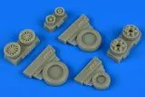 F-16I weighted wheels (Michelin) for Hasegawa 1:48 F-16I weighted wheels (Michelin) for Hasegawa 1:48