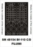 Bf 110C/D mask für Fujimi 1:48
