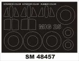 MiG-25RB/RBT mask für ICM/ Revell 1:48