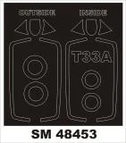T-33A mask for G.W.H 1:48 T-33A mask for G.W.H 1:48