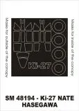 Ki-27 Nate mask für Hasegawa 1:48