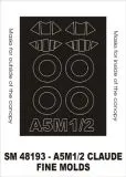 A5M1/2 Claude mask für Fine Molds 1:48