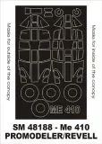 Me 410 mask für Promodeler/ Revell 1:48