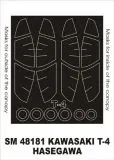 Kawasaki T-4 mask für Hasegawa 1:48