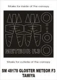 Gloster Meteor F.3 mask für Tamiya 1:48