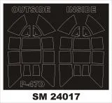 P-47D Razorback mask for Kinetic 1:24 P-47D Razorback mask for Kinetic 1:24