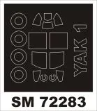 Yak-1 mask für Brengun 1:72