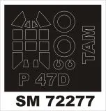 P-47D Razorback mask für Tamiya 1:72 P-47D Razorback mask für Tamiya 1:72