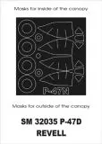 P-47D mask für Revell 1:32