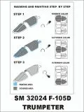 F-105D mask für Trumpeter 1:32