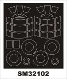 N1K2-J Shiden mask für Hasegawa 1:32