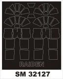 J2M Raiden mask für Hasegawa 1:32