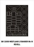 Lysander III mask für Revell 1:32