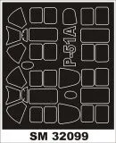 P-51A Mustang mask for Hobbycraft 1:32