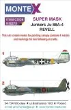 Ju 88A-4 super mask für Revell 1:32