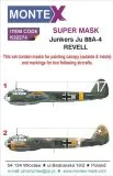 Ju 88A-4 super mask für Revell 1:32