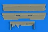 P-38 Lightning control surfaces for Academy 1:48 P-38 Lightning control surfaces for Academy 1:48