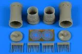 F-15B/C/D/I Eagle exhaust nozzles für GWH 1:48
