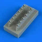 P-40B Warhawk exhaust für Airfix 1:48